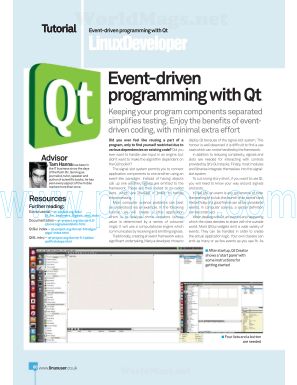 Cover of Linux User & Developer   Issue No. 134 Event Drıven Programmıng.Pdf