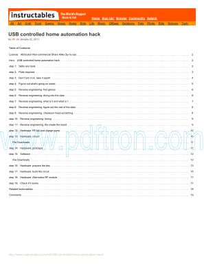 Cover of Usb Controlled Home Automation Hack.Pdf