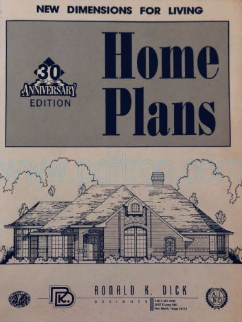 Cover of Ronald Kdick Home Plans1986.Pdf