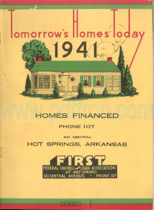 Cover of Tomorrows Homes Today 1941.Pdf