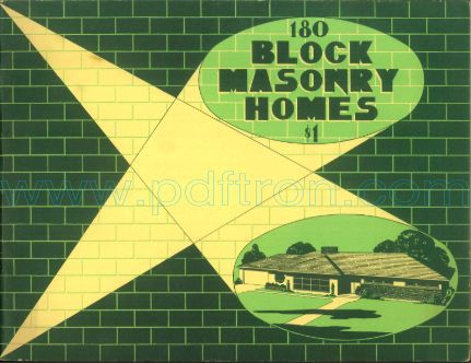 Cover of 180 Block Masonry Homes.Pdf