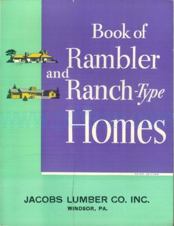 Cover of Book Of Rambler And Ranch-Type Homes.Pdf