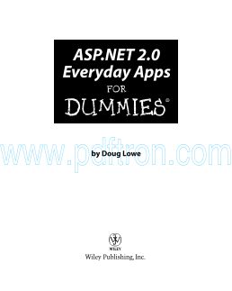 Cover of Asp Dot Net 2.0 Everyday Apps For Dummies (2006) 1st half.pdf