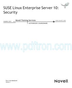 Cover of Novell.Course.3075.Suse-10.Enterprise.Security.ebook-LiB.pdf