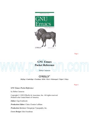 Cover of O'Reilly.-.GNU.Emacs.Pocket.Reference.(1998).pdf