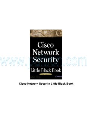 Cover of Paraglyph Press - Cisco Network Security Little Black Book.pdf