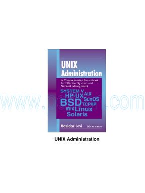 Cover of UNIX Administration.pdf