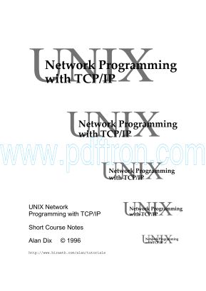 Cover of UNIX Network Programming With TCP-IP.pdf