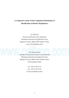 Cover of A Comparative Study of Soft Computing Methodologies in Identification of Robotic Manipulators a-comparative-study-of.pdf