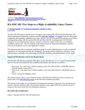 Cover of Five Steps to a High-Availability Linux Cluster.pdf