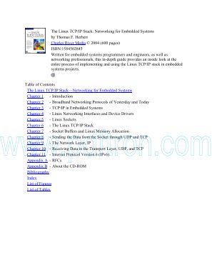 Cover of he Linux TCPIP Stack Networking for Embedded Systems.pdf