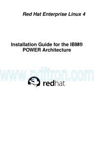 Cover of RHEL4 - Red Hat Enterprise Linux Installation Guide for the IBM eServer iSeries and IBM eServer pSeries Architectures.pdf