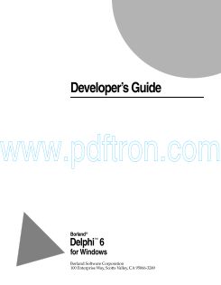 Cover of Delphi 6 - Developers Guide.pdf