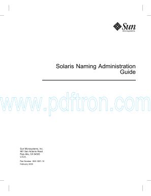 Cover of eBook - (SUN Ref) Solaris Naming Administration Guide.pdf