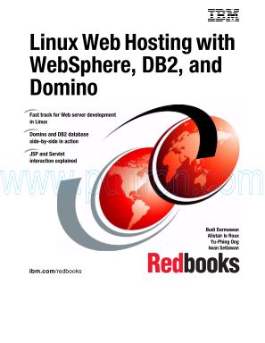 Cover of Linux Web Hosting with WebSphere DB2 and Domino.pdf