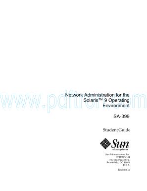 Cover of Solaris 9 - Student Guide part 3 - SA399.pdf