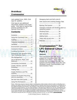 Cover of Ebook Linux Cramsession For Lpi Linux Part 1 Exam.pdf