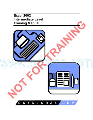 Cover of CCT-EXPERT -- Microsoft 2002 Excel - intermediate level - manual.pdf