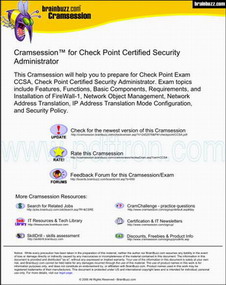 Cover of CheckPoint Certified Security Administrator.pdf