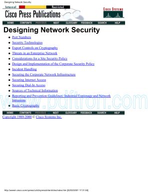 Cover of Cisco - Designing Network Security.pdf