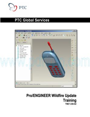 Cover of Pro ENGINEER Wildfire Update Training.pdf