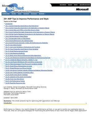 Cover of microsoft's 25+ asp tips.pdf