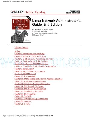 Cover of O'Reilly - Linux Network Administrator's Guide 2nd Edition.pdf