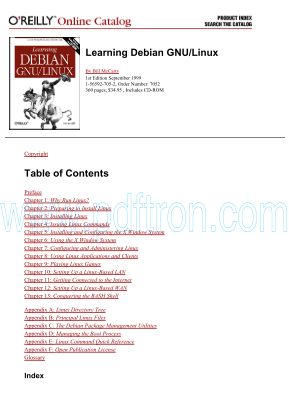 Cover of O'Reilly.Learning.Debian.GNU-Linux.(1999).BM.OCR.6.0.ShareConnector.pdf