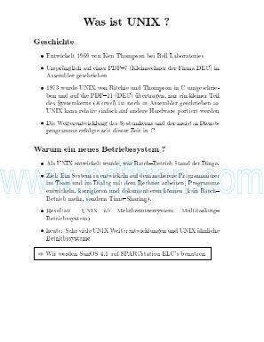 Cover of Informatik - Unix - Grundlagen - Teil 1.pdf