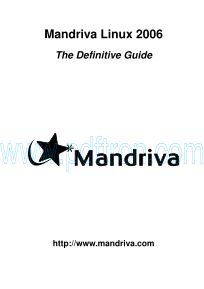 Cover of Mandriva Linux 2006 - The Definitive Guide.pdf