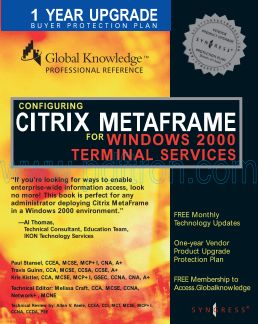 Cover of Configuring Citrix Metaframe For Windows 2000.pdf