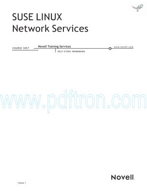 Cover of Course.3057.Novell.SUSE.Linux.Network.services.WorkBook.Lib.pdf