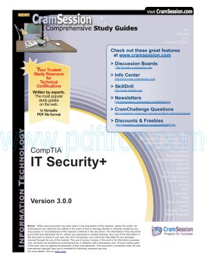 Cover of Cramsession Security+ Study Guide.pdf