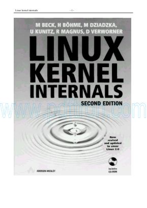 Cover of Addison Wesley - Linux Kernel Internals 2Nd Ed.pdf