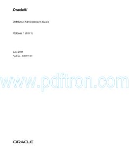 Cover of Oracle 9i Database Administrator's Guide.pdf