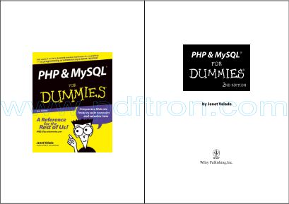 Cover of (eBook) PHP and MySQL for Dummies - Second Edition - Mar-2004.pdf