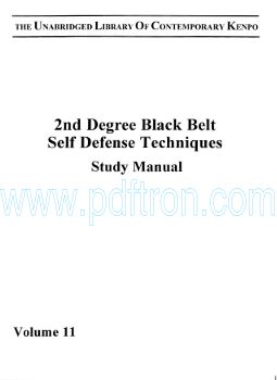 Cover of American Kenpo - 2nd Degree Black Belt Self Defense Techniques Study Manual.pdf