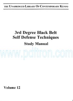 Cover of American Kenpo - 3rd Degree Black Belt Self Defense Techniques Study Manual.pdf