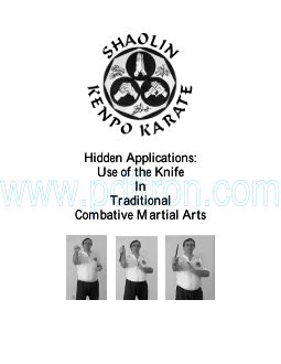 Cover of Shaolin Kenpo Karate Hidden Applications - Use Of The Knife.pdf