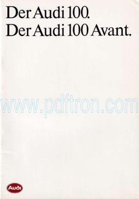 Cover of Audi 100 1984 GER.pdf