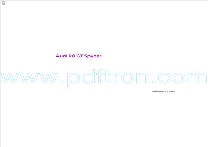 Cover of Audi R8 GT Spyder 2011 INT.pdf