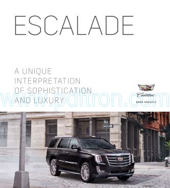 Cover of Cadillac Escalade 2018 EU.pdf