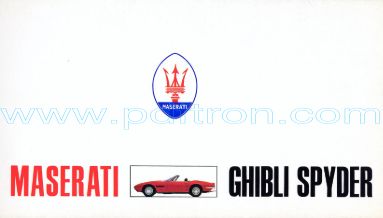 Cover of Maserati Ghibli Spyder 1969.pdf