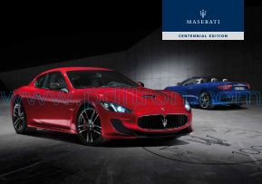 Cover of Maserati GranTurismo Centennial Edition 2014 USA.pdf