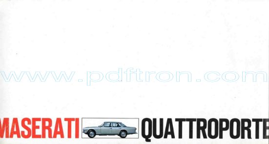 Cover of Maserati Quattroporte 1963 INT.pdf