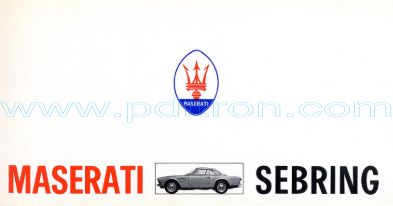 Cover of Maserati Sebring 1962 INT.pdf