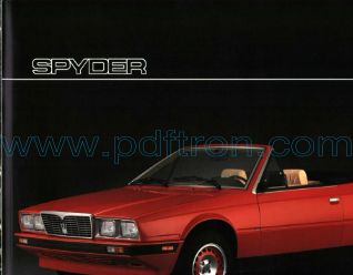 Cover of Maserati Spyder 1984 INT.pdf