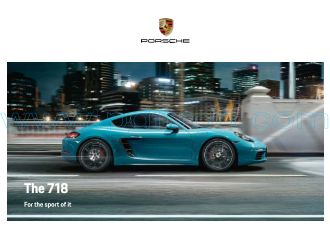 Cover of Porsche 718 Boxster 718 Cayman 2019 INT.pdf