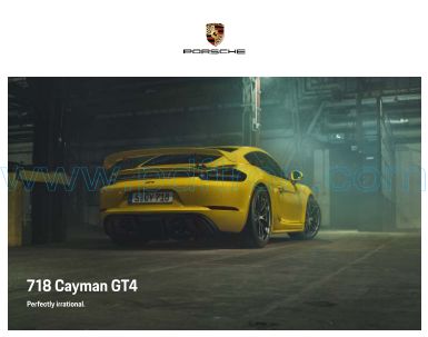 Cover of Porsche 718 Cayman GT4 2021 INT.pdf