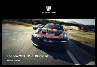 Cover of Porsche 911 GT2 RS Clubsport 2018 INT.pdf